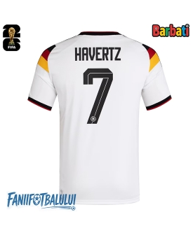 Germania Kai Havertz #7 Tricou Fotbal Replică Mondial 2026 Barbati Acasa